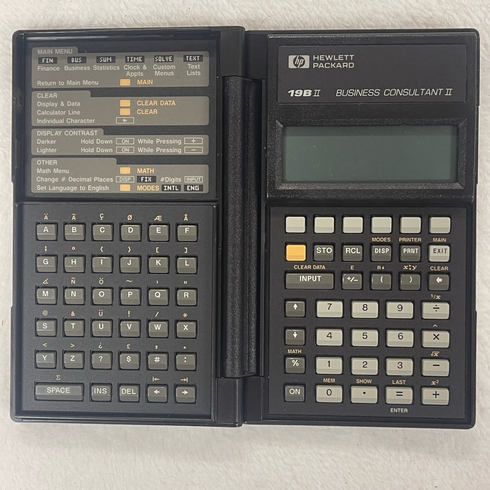 HP 19BII Business Consultant II Calculator - Black and Gray